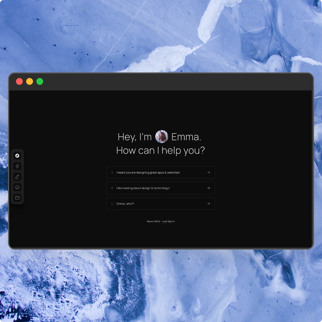 Emma's Landing Page