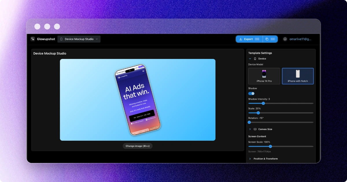 Device Mockup Studio demo