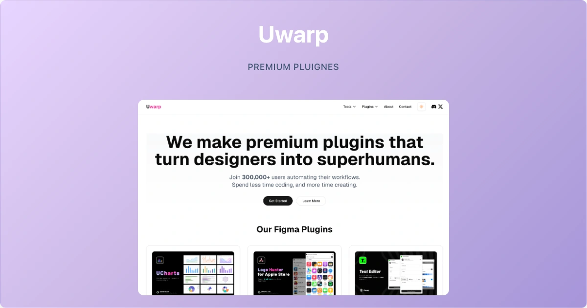 Unwarp OG Image - Open Graph image for Unwarp product | Professional Social Media design created with Glowupshot