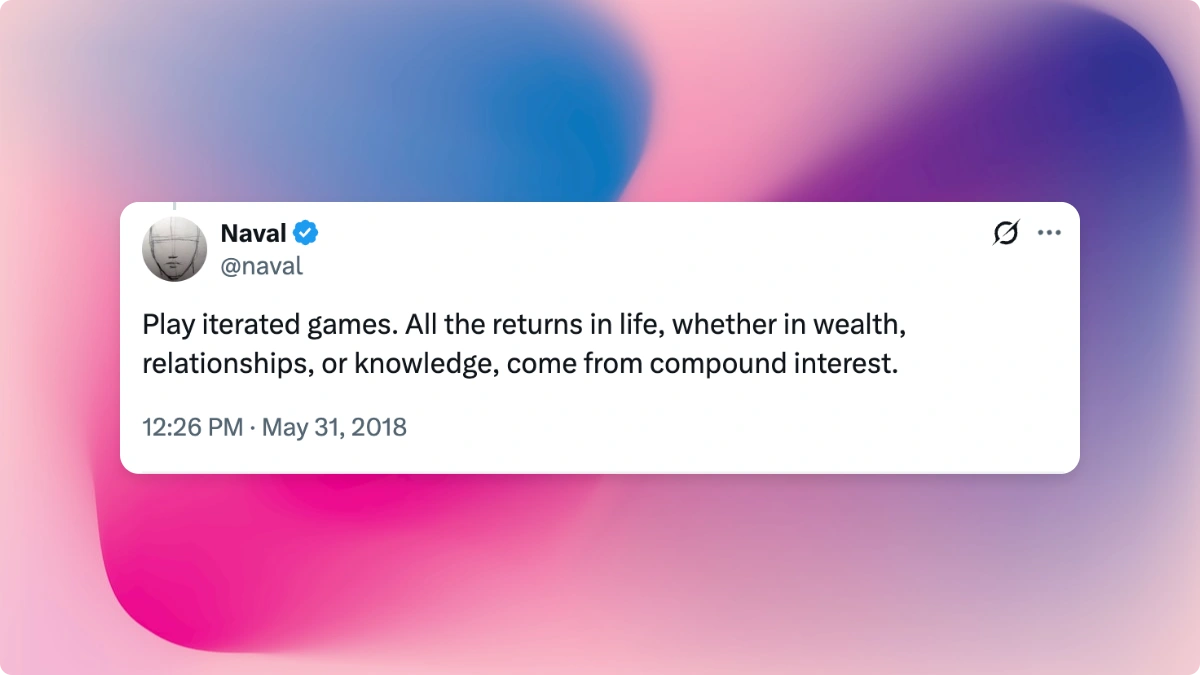 Social Media Tweet - Engaging gradient tweet design | Professional Social Media design created with Glowupshot